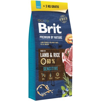 Brit Premium by Nature Sensitive Lamb 18 kg – Zboží Dáma