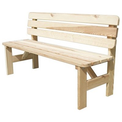 Rojaplast Zahradní lavice Viking borovice přírodní 150 cm – Zboží Dáma