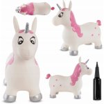 Sun Baby Gumové hopsadlo jednorožec růžový s pumpičkou pro děti ve věku Věk 3+ – Zboží Mobilmania