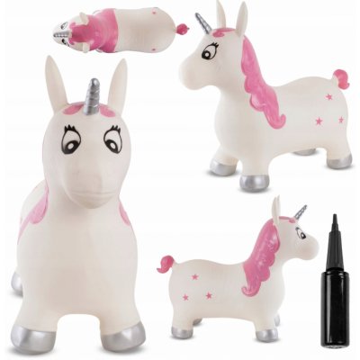 Sun Baby Gumové hopsadlo jednorožec růžový s pumpičkou pro děti ve věku Věk 3+ – Zboží Mobilmania