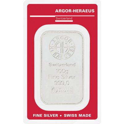 Argor-Heraeus SA stříbrný slitek 100 g – Zboží Dáma