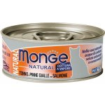 Monge Cat Natural tuňák žlutoploutvý a losos 80 g – Hledejceny.cz