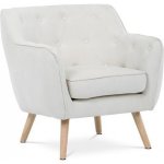 Autronic AK-333 WT2 bílá látka dřevěné nohy – Zboží Dáma