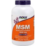 Now Foods MSM Methylsulfonylmethan 1000 mg 240 kapslí – Hledejceny.cz