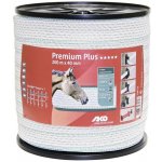 Ohradníková páska Premium Plus 40mm 200m bílá zelená odpor 0 09 Ω m – Hledejceny.cz