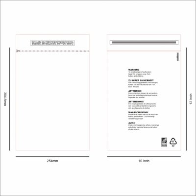 Průhledný sáček s potiskem 25.4x30.5cm – Zboží Živě