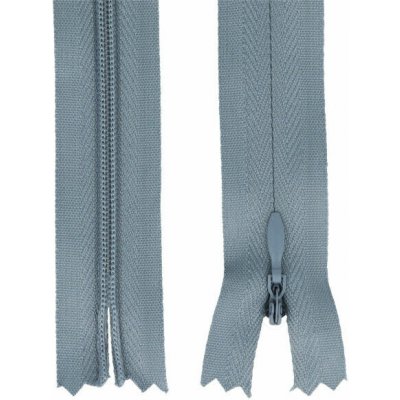 Zip spirálový skrytý 3 mm, 30 cm, nedělitelný, jezdec dekorativní - 316 – Hledejceny.cz