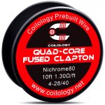 Coilology Odporový drát Quad-core Fused Clapton Ni80 3m – Zbozi.Blesk.cz