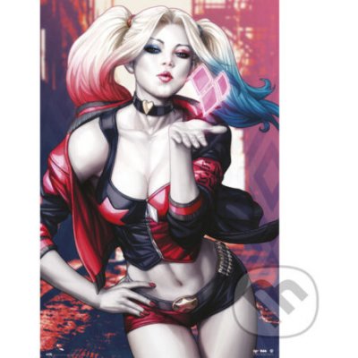 CurePink: | Plakát DC Comics|DC Comics: Harley Quinn Kiss (61 x 91,5 cm) 150g [GPE5259] – Zboží Mobilmania