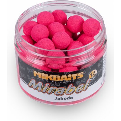 Mikbaits Mirabel Fluo boilies 150ml 12mm Jahoda – Zbozi.Blesk.cz