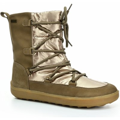 Be Lenka zimní barefoot boty Snowfox Woman Champagne & Brown – Sleviste.cz