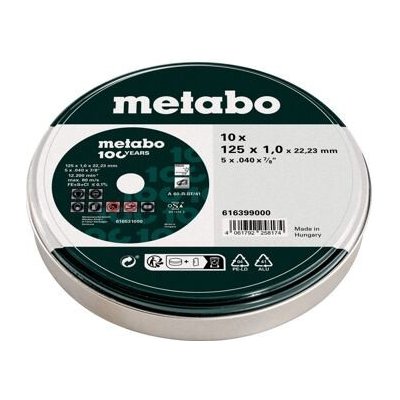 Metabo Řezné kotouče 125 x 1,0 x 22,33 mm 616399000 10 ks – Zboží Dáma