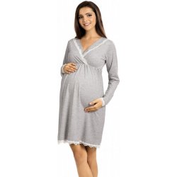 Lupoline těhotenská noční košilka 3100 MK šedá