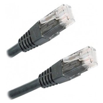 XtendLan PK_6UTP030black Patch, Cat 6, UTP, 3m, černý