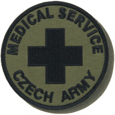 Nášivka: MEDICAL SERVICE [ssz] | olivová | černá – Zboží Dáma