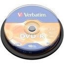 Médium pro vypalování Verbatim DVD-R 4,7GB 16x, cake 10ks (43523)