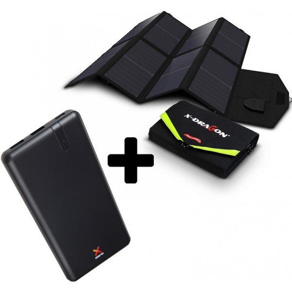 Solární nabíječka X-Dragon 40W 18V a 5V USB + Powerbank Xtorm FS303  10000mAh od 4 672 Kč - Heureka.cz