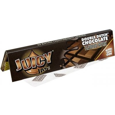 Juicy Jay's papírky king size double dutch chocolate 32 ks