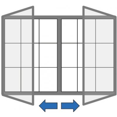 Venkovní vitrína magnetická, s dvoukřídlými dveřmi, 1440 x 1000 mm – Zboží Živě