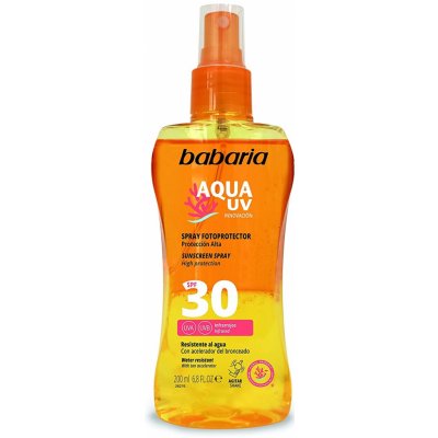 Babaria Sun Aqua UV opalovací spray SPF30 200 ml
