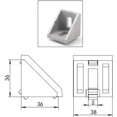 ALUPA Rohovník 38x36mm K40 – Hledejceny.cz