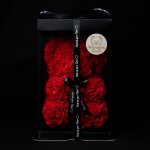 Medvídárek Classic medvídek z růží 25cm dárkově balený - světle červený – Zboží Dáma