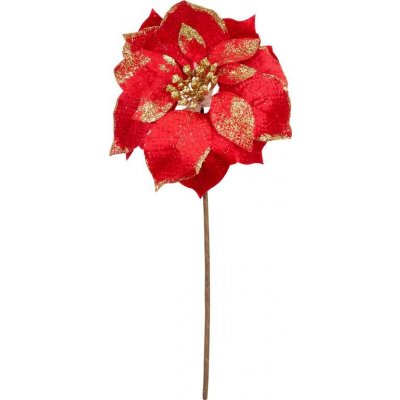 Kvet MagicHome Vianoce, Poinssetia, červená, stonka, veľkosť kvetu: 35 cm – Hledejceny.cz