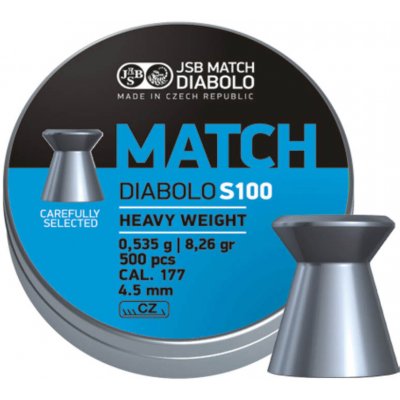 Diabolky JSB Match Diabolo MATCH Heavy Weight S 100 4,50 mm 0,535 g 500 ks – Sleviste.cz
