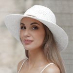 Krumlovanka dámský slamák Fa-38004/BIL bílý – Zboží Mobilmania