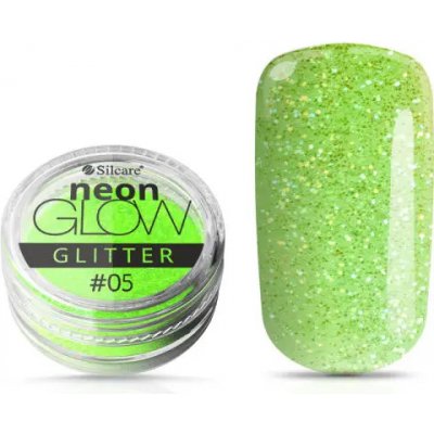 Silcare Ozdobný prášek Neon Glow Glitter 05 Green 3 g