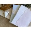Svatební jmenovka Sri Aurobindo Handmade Paper Bavlněný ruční papír - menu karta 10x21 cm Barevnost: modrá