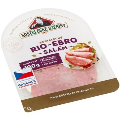 Kostelecké Uzeniny Kostelecký Rio Ebro salám 100 g – Zboží Dáma