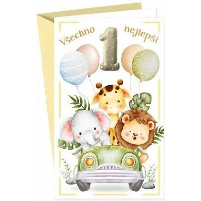 ARGUS Dětské blahopřání k 1. narozeninám 17-6044c1 – Sleviste.cz