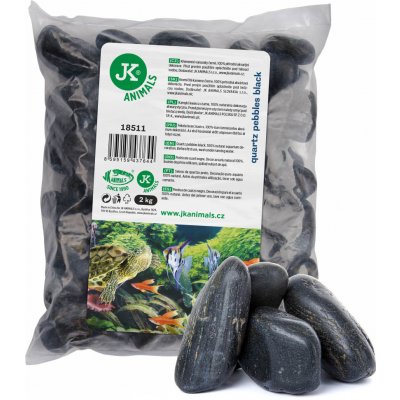 JK ANIMALS Křemenné valounky černé 2 kg – Zboží Dáma