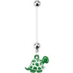Šperky4U těhotenský piercing do pupíku želvička WP01085.0 – Sleviste.cz