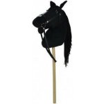 Kůň na tyči plyš 70 cm Teddies se zvukem Černý – Hledejceny.cz