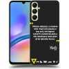 Pouzdro a kryt na mobilní telefon Samsung Picasee silikonové Samsung Galaxy A05s Kazma MŮŽETE DOKÁZAT CO BUDETE CHTÍT černé