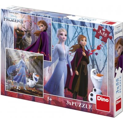 Dino Frozen/Ledové království II 3 x 55 dílků – Hledejceny.cz
