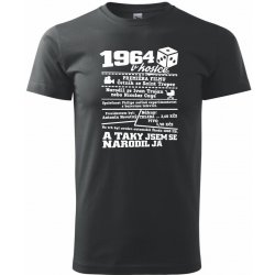 1964 v kostce Klasické pánské triko černá