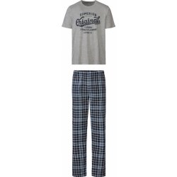 Livergy pánské pyžamo kr.rukáv šedé