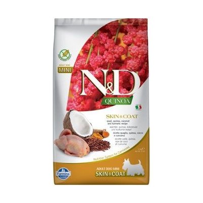 N&D Quinoa Dod Adult Mini Skin & Coat Quail 2,5 kg