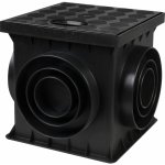 BIELBET 250 x 250 mm Revizní šachta plastová s plastovým poklopem A15 75-160 mm černá – Zboží Dáma