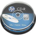 HP CD-R 700MB 52x, cakebox, 10ks (CRE00019-3) – Zboží Živě