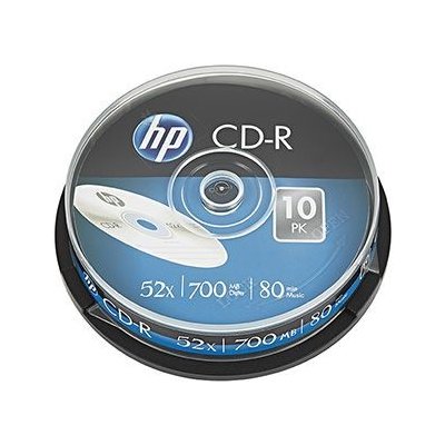 HP CD-R 700MB 52x, cakebox, 10ks (CRE00019-3) – Zboží Živě