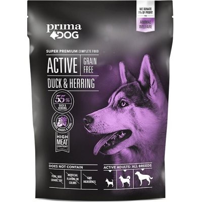 Prima Dog Kachna se sleďem bez obilovin pro dospělé psy 1,5 kg