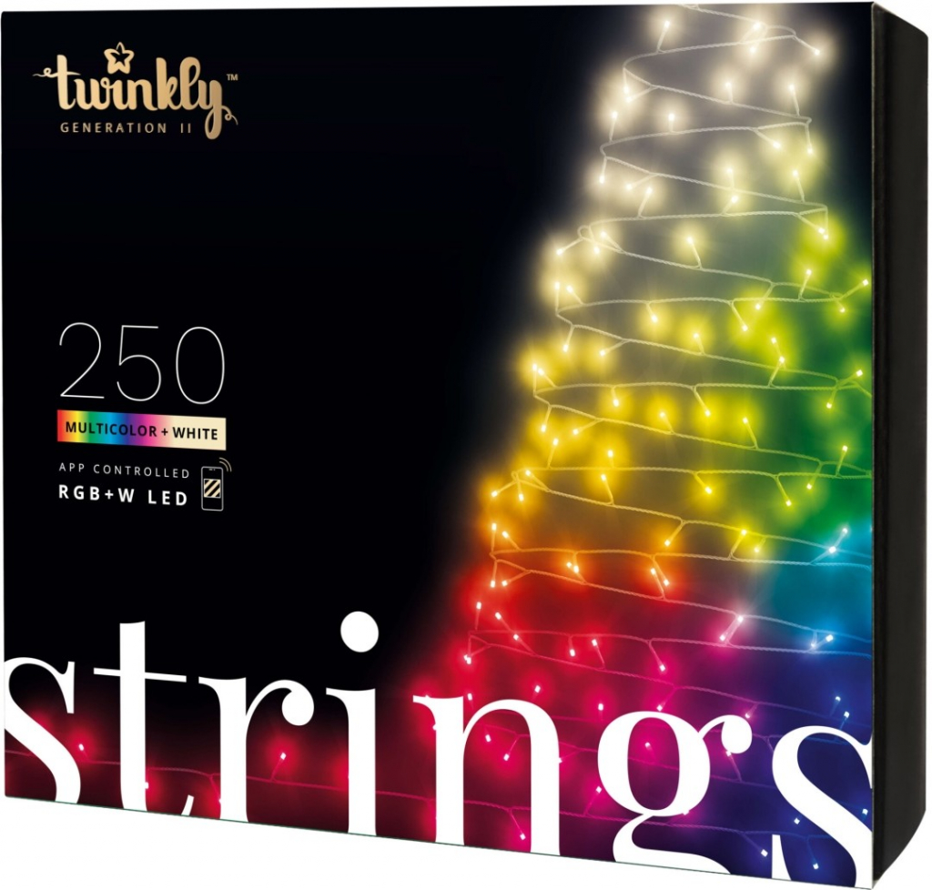 Twinkly TWS250SPP-BEU LED RGB Venkovní vánoční řetěz 250xLED 23,5m IP44 Wi-Fi TW0006