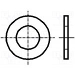 KRAFTBERG K2.7/D125-A2 Podložka; kulatá; M2,5; D=6,5mm; h=0,5mm; nerezavějící ocel A2 – Zboží Mobilmania