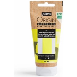 Pébéo akrylová barva Origin Acrylics 01 lemon cadmium yellow hue 60 ml