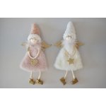Lepaso Látkový anděl na zavěšení 21,5 cm mix barev 134214 015 BNPL-83-00674-22 anděl závěs – Hledejceny.cz