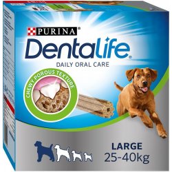 Purina Dentalife pamlsky pro každodenní péči o zuby pro velké psy 25-40 kg 2 x 72 tyčinek